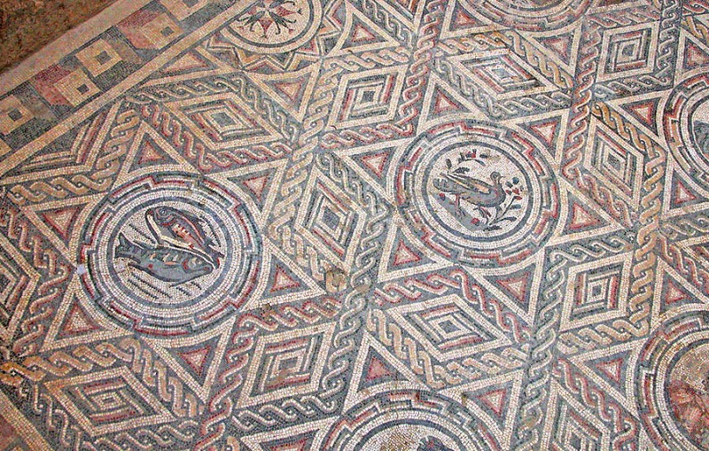 Mosaic floor at Casale