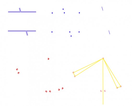 Dotty variants on the Poggendorff illusion