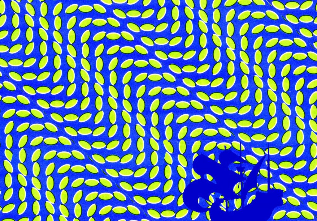 Moving waves illusion
