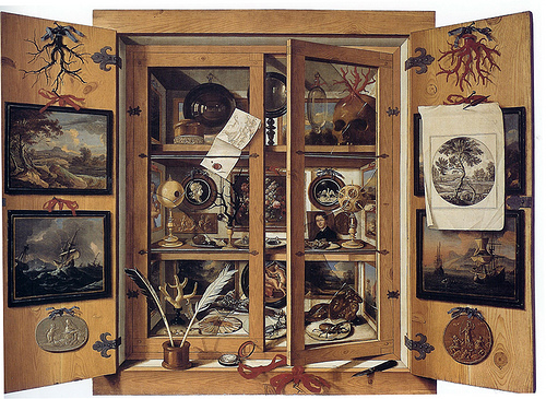 Cabinet trompe l'oeil by Domenico Remps
