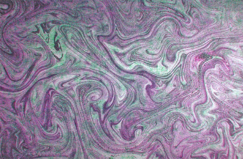 19th century marbled paper