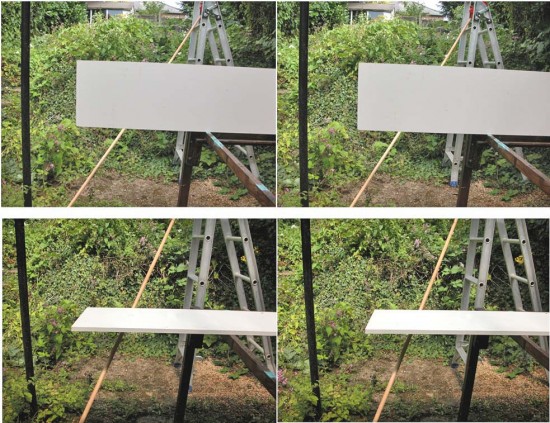 The Poggendorff illusion in three dimensions